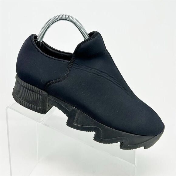 iRi NYC Wes I Low Top Black Slip On Chunky Sneakers Size 38.5 (US 8.5) Casual - Picture 1 of 12